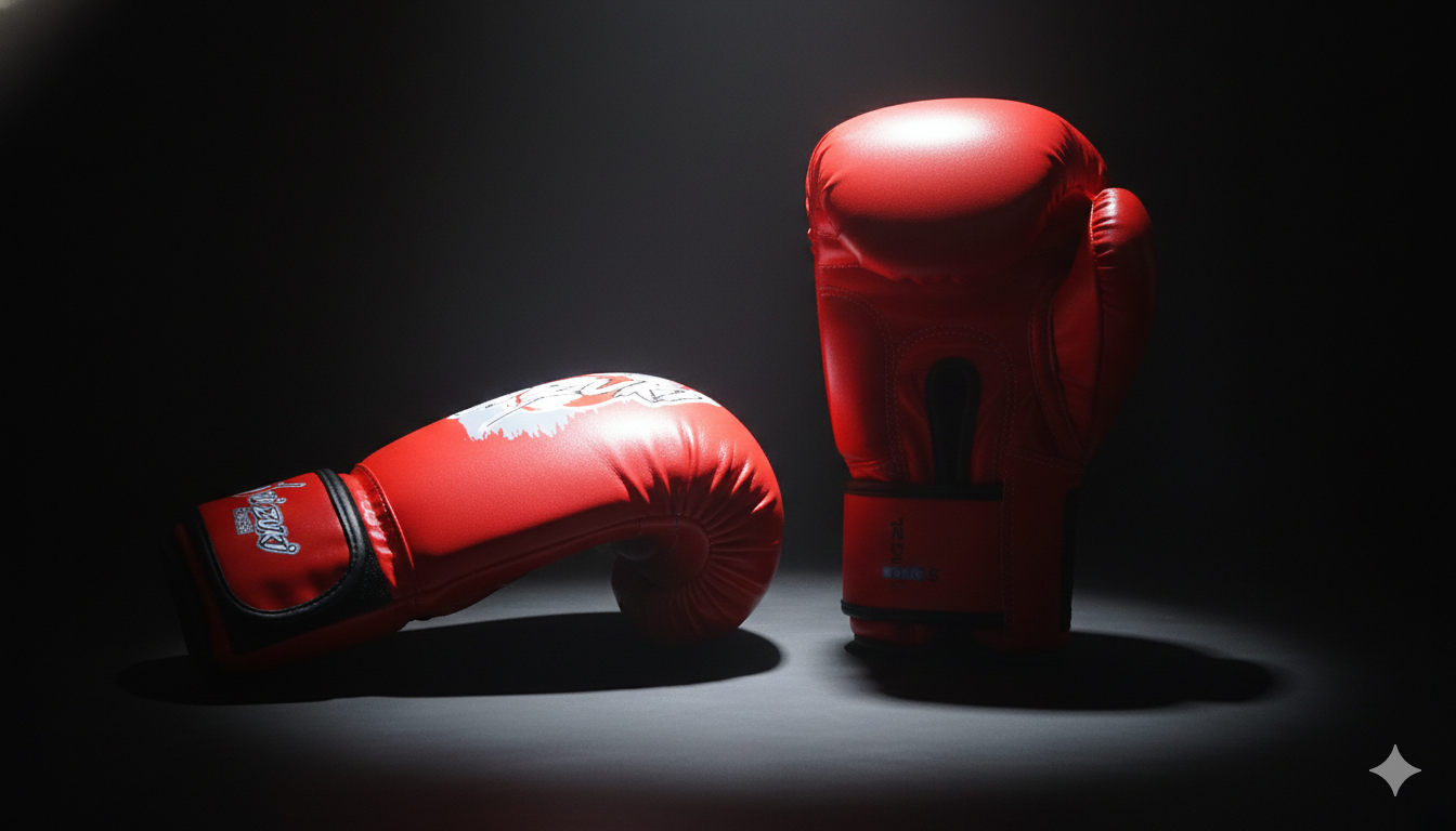 Oi Zuki Dojo Series 10 OZ PU Boxing Glove in Red Color