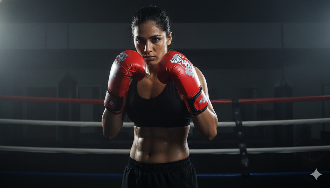 Oi Zuki Dojo Series 10 OZ PU Boxing Glove in Red Color