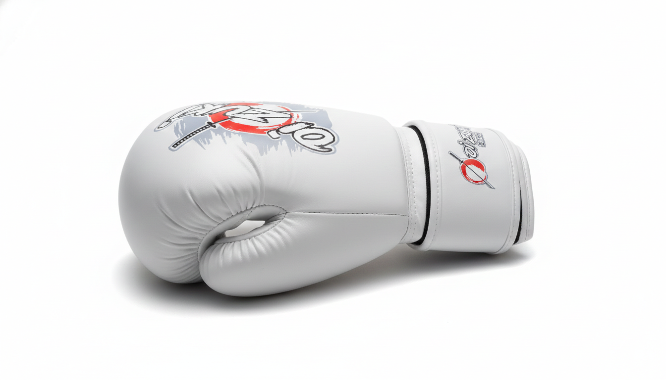 Oi Zuki Dojo Series 12 OZ White PU Boxing Glove