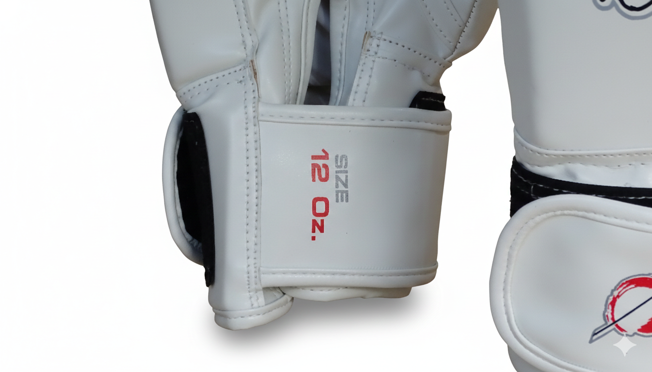 Oi Zuki Dojo Series 12 OZ White PU Boxing Glove