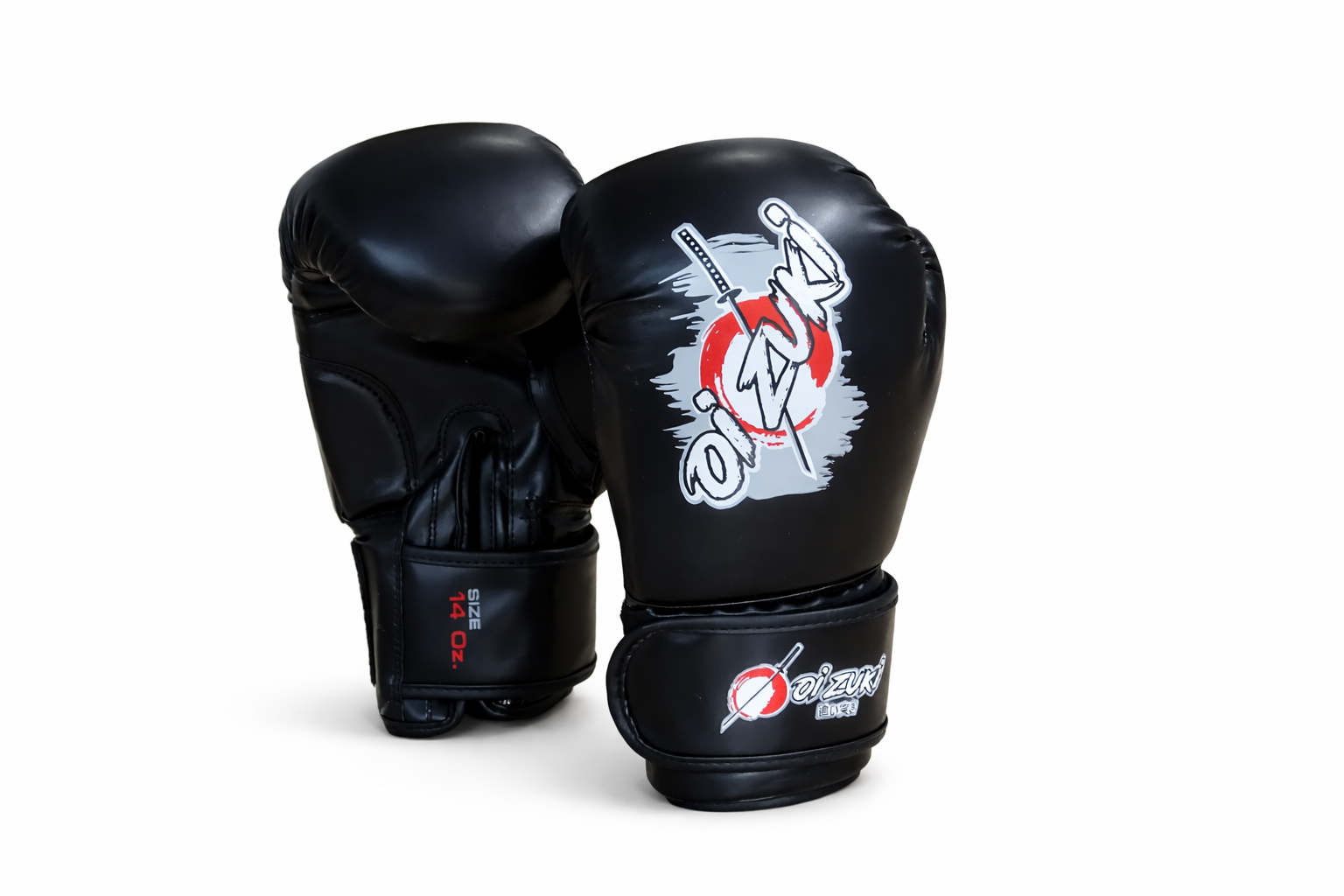 Oi Zuki 14 OZ Dojo Series Boxing Glove in Black Leather