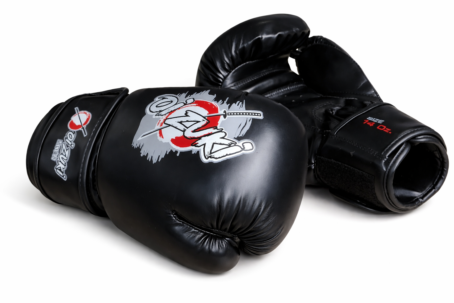 Oi Zuki 14 OZ Dojo Series Boxing Glove in Black Leather