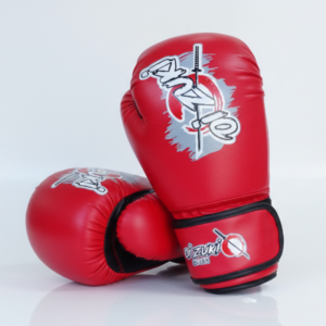 Oi Zuki Dojo Series – 10 OZ Red Boxing Gloves in Premium PU Leather