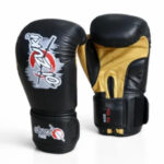 Oi Zuki Shinoki Stealth Series 14 OZ Black & Golden Genuine Leather Boxing Glove